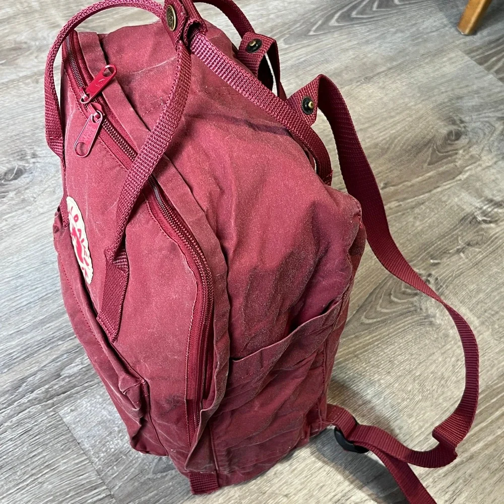 Fjallraven Kanken Classic Backpack Ox Red Burgundy 23510 Vinylon F Swedish Bag